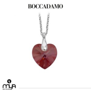 Collana con cuore red magma