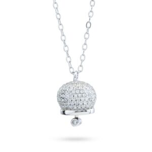 Collana con campanella di zirconi