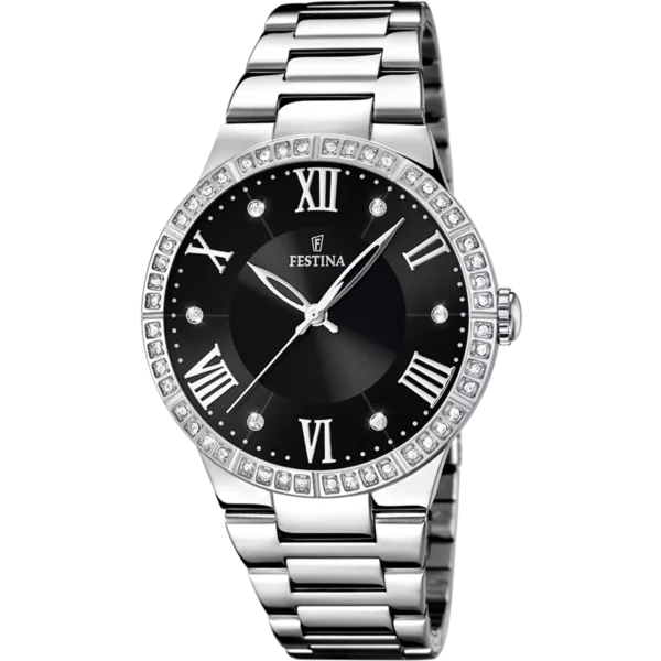 OROLOGIO FESTINA BOYFRIEND F16719/2 NERO CINTURINO IN ACCIAIO