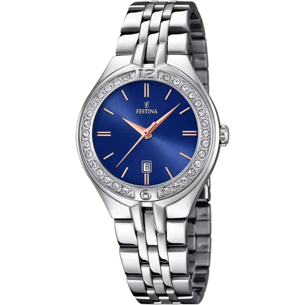 OROLOGIO FESTINA MADEMOISELLE F16867/5 AZZURO CINGHIA ACCIAIO INOSSIDABILE 316L