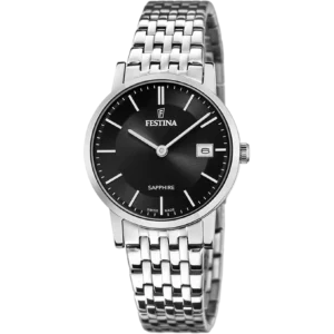 OROLOGIO FESTINA SWISS MADE F20019/3 NERO CON CINTURINO IN ACCIAIO