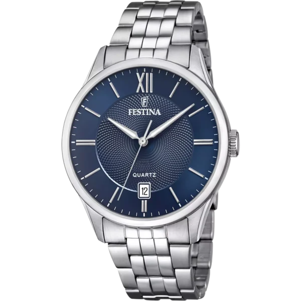 OROLOGIO FESTINA CLASSICS F20425/2 BLU CINTURINO IN ACCIAIO