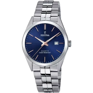 OROLOGIO FESTINA CLASSICS F20437/B BLU CON CINTURINO IN ACCIAIO