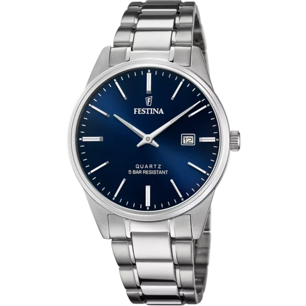 OROLOGIO FESTINA CLASSICS F20511/3 BLU CINTURINO IN ACCIAIO