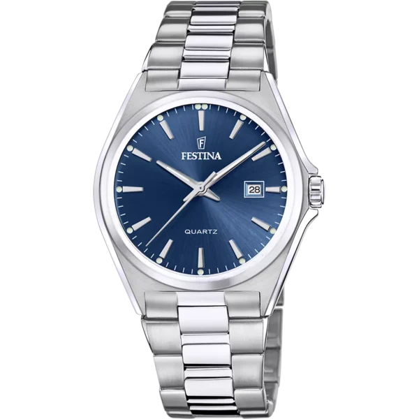 OROLOGIO FESTINA CLASSICO IN ACCIAIO F20552/3 BLU CON CINTURINO IN ACCIAIO