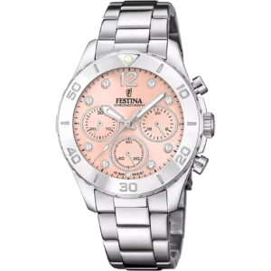 OROLOGIO FESTINA BOYFRIEND COLLECTION F20603/7 ROSA CINGHIA ACCIAIO INOSSIDABILE 316L
