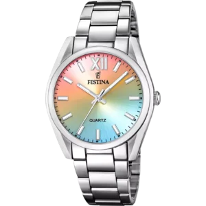 OROLOGIO FESTINA F20622/H MULTICOLORE CINGHIA ACCIAIO INOSSIDABILE 316L