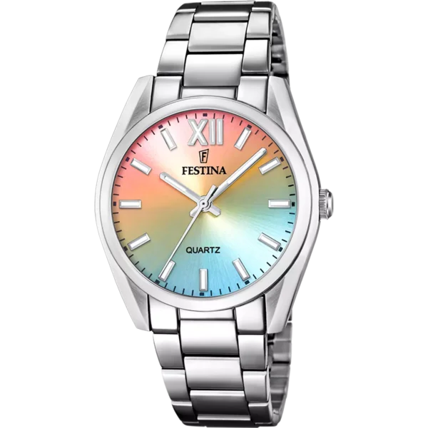 OROLOGIO FESTINA F20622/H MULTICOLORE CINGHIA ACCIAIO INOSSIDABILE 316L