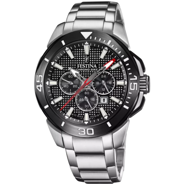 OROLOGIO FESTINA CHRONO BIKE F20641/4 NERO CINTURINO IN ACCIAIO INOSSIDABILE 316L