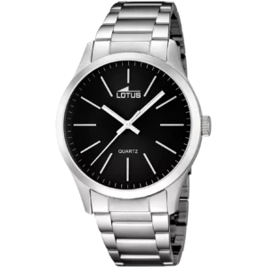 OROLOGIO LOTUS MINIMALIST 15959/3 NERO BRACCIALE IN ACCIAIO