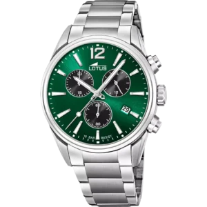 OROLOGIO LOTUS CHRONO 18690/4 VERDE CINGHIA ACCIAIO INOSSIDABILE 316L