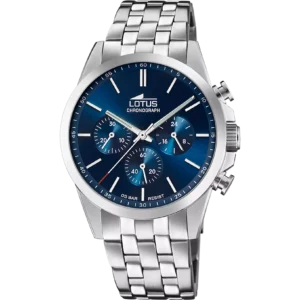OROLOGIO LOTUS CHRONO 18989/2 BLU CINGHIA ACCIAIO INOSSIDABILE 316L