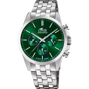 OROLOGIO LOTUS CHRONO 18989/3 VERDE CINGHIA ACCIAIO INOSSIDABILE 316L