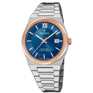 OROLOGIO FESTINA SWISS MADE RIVÉ BLU