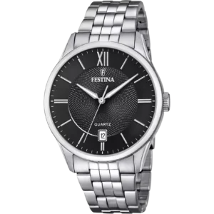 OROLOGIO FESTINA CLASSICS F20425/3 NERO CINTURINO IN ACCIAIO