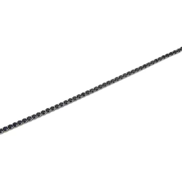 Bracciale tennis di zirconi neri - SV/BR20