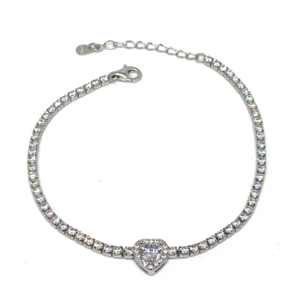 tennis cuore bianco