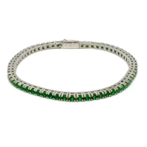 Bracciale Tennis Valenza Verde